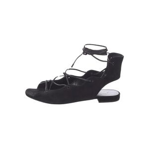 Authentic Saint Laurent Black Suede Gladiator Sandals